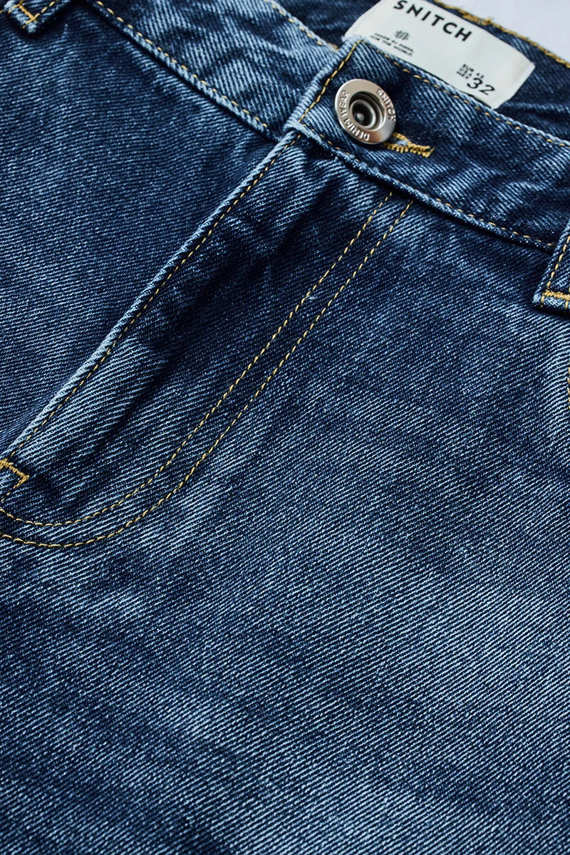 SNITCH  Relaxed Fit Washed Jeans for Men | Best Price UAE